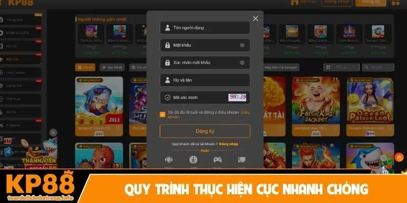Quy trình thực hiện cực nhanh chóng